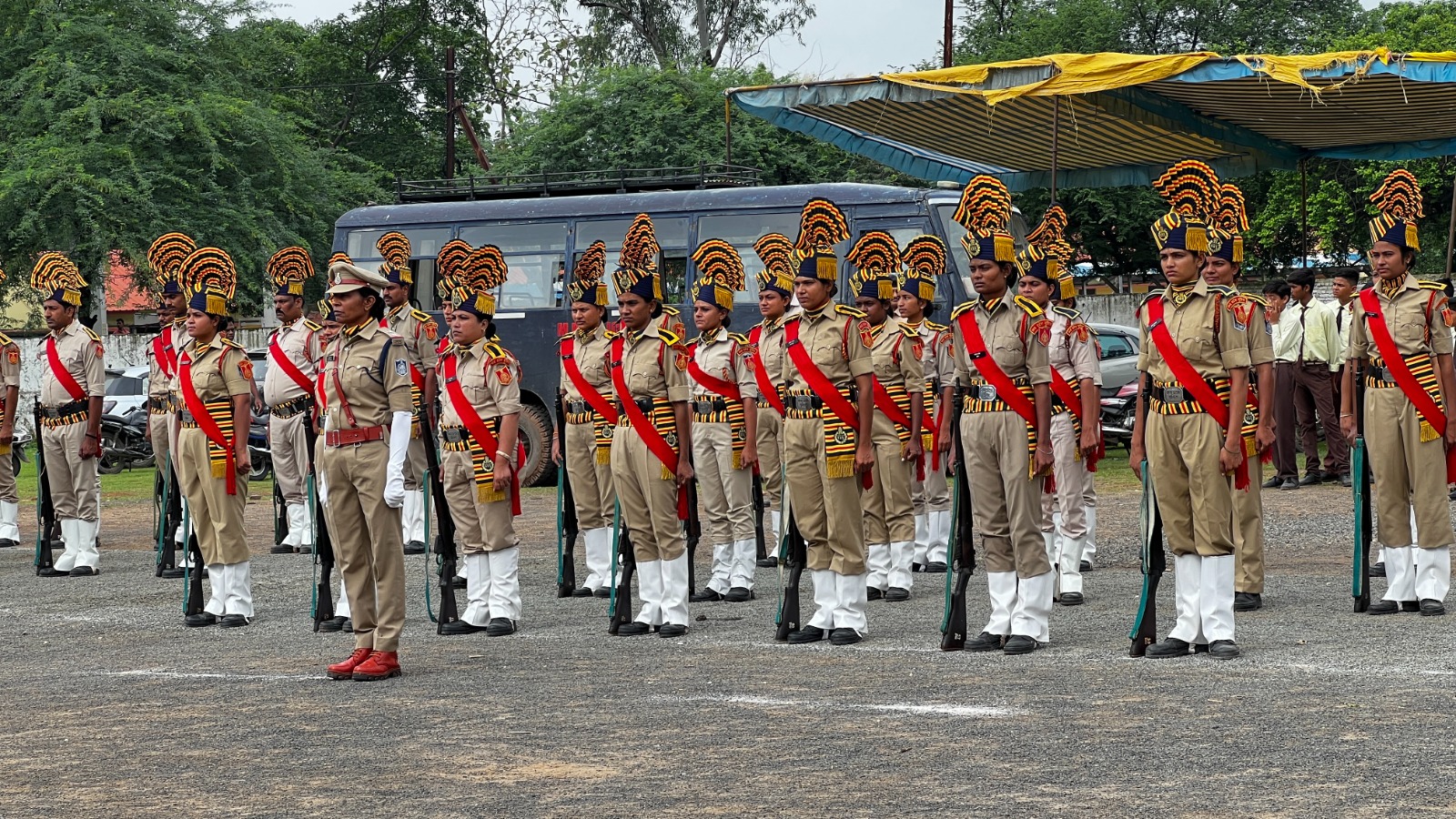 स्वतंत्रता दिवस समारोह की फाइनल रिहर्सल सम्पन्न, परेड में दिखा अनुशासन और देशभक्ति का जज्बा