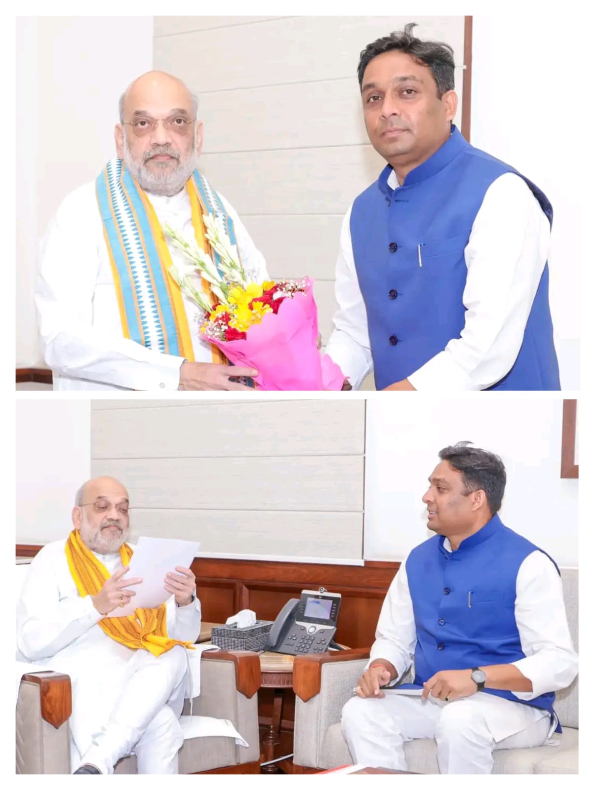 दमोह सांसद राहुल सिंह लोधी ने केंद्रीय गृह मंत्री अमित शाह से की शिष्टाचार भेंट, समसामयिक विषयों पर हुई चर्चा