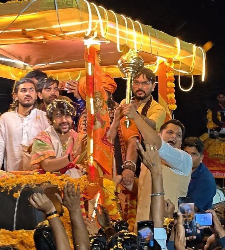 हटा में धीरेंद्र शास्त्री की सनातन हिंदू एकता रथ यात्रा के दौरान पॉकेटमारी के आरोप में पांच लोग पकड़े गए