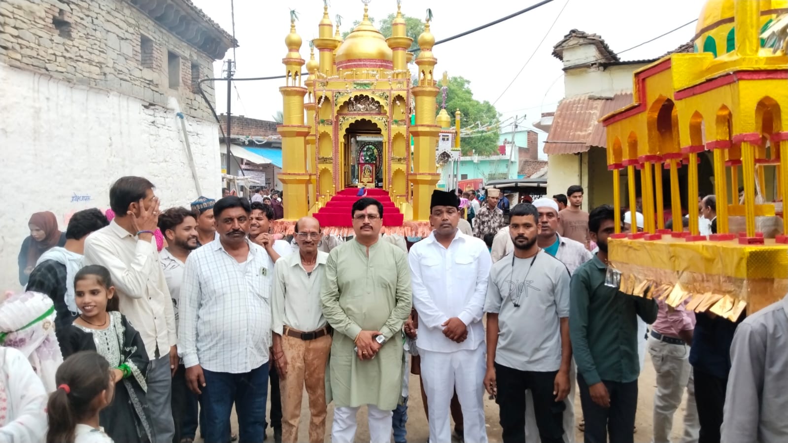 फुटेरा कला मोहर्रम पर पहुंचे गौरव पटेल फुटेरा कला