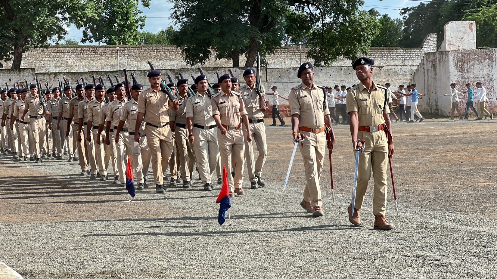 स्वतंत्रता दिवस समारोह की फाइनल रिहर्सल सम्पन्न, परेड में दिखा अनुशासन और देशभक्ति का जज्बा